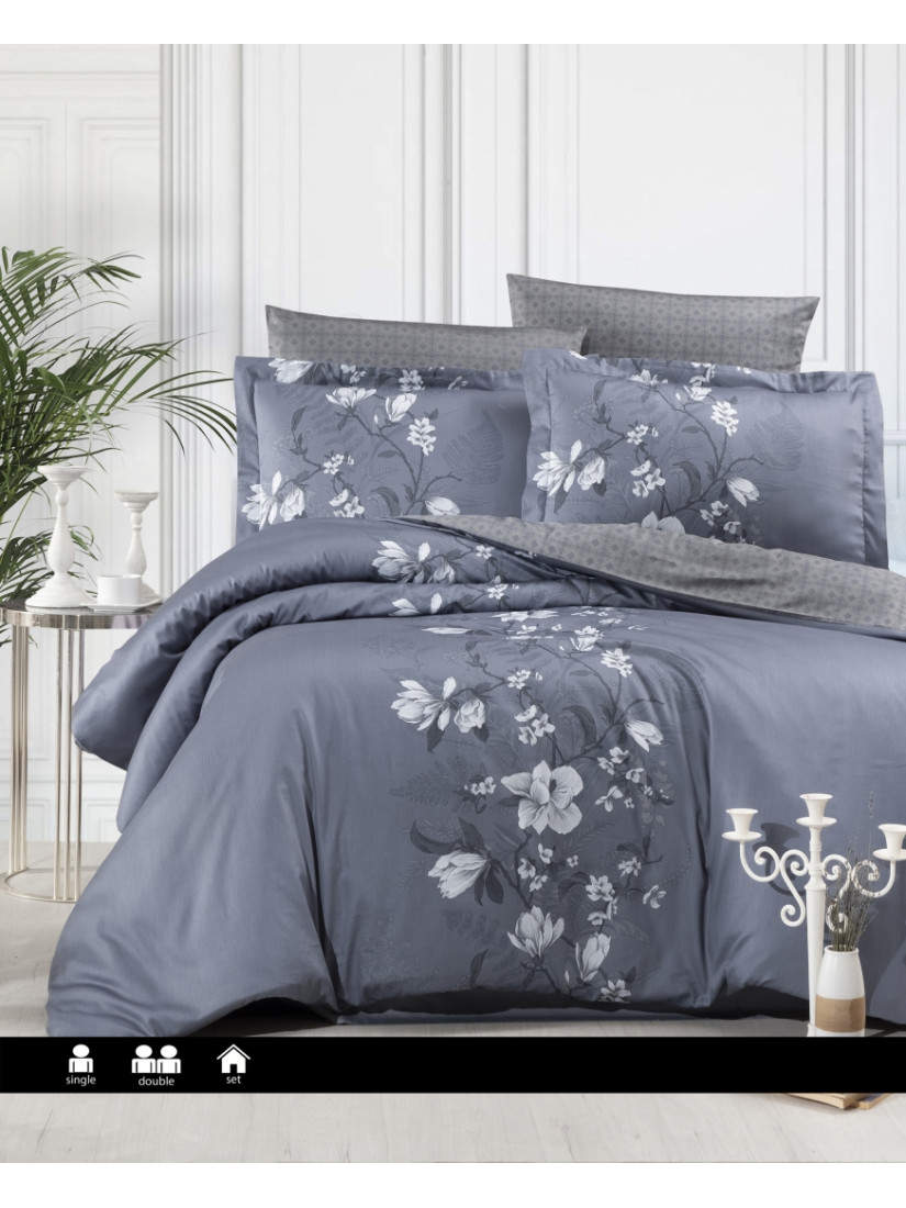 First Choice S-481 Evan Indigo | Постельное белье сатин